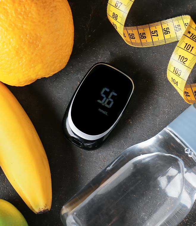 Fruit water and glucose monitor