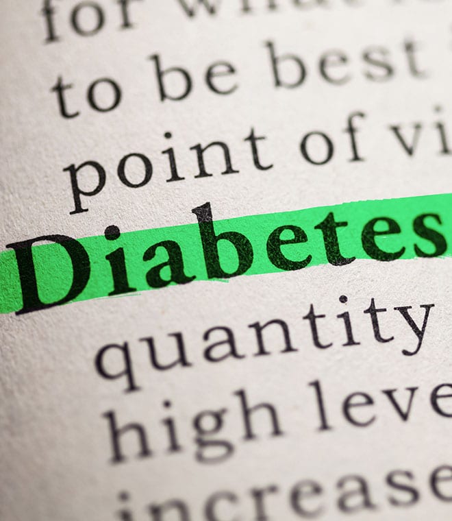 Diabetes text highlighted in green