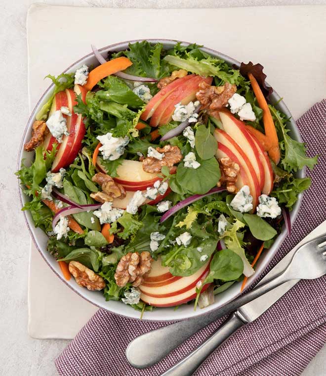 Apple Gorgonzola salad